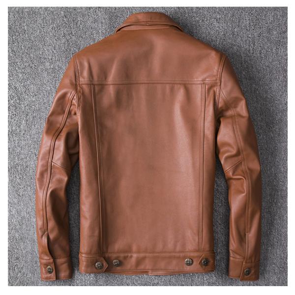革ジャン レザージャケット メンズ 本革 皮ジャン ライダース バイク ショート スリムタイプ 細身 おしゃれ かっこいい 人気 送料無料_3