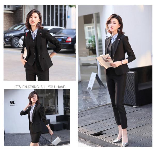 スーツレディース スーツ ビジネススーツ セットアップスーツ フォーマルスーツ 通勤 オフィス パンツスーツ 就活 面接 大きいサイズ オフィス_10