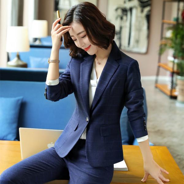 スーツセット レディース パンツセットチェック柄 スカートセット 20代