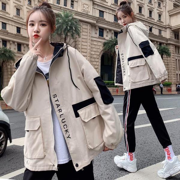 レディース ジャケット パーカー 冬服 秋服 Amazon.co.jp: Invaxe レディース 韓国系 ジャケット大きい
