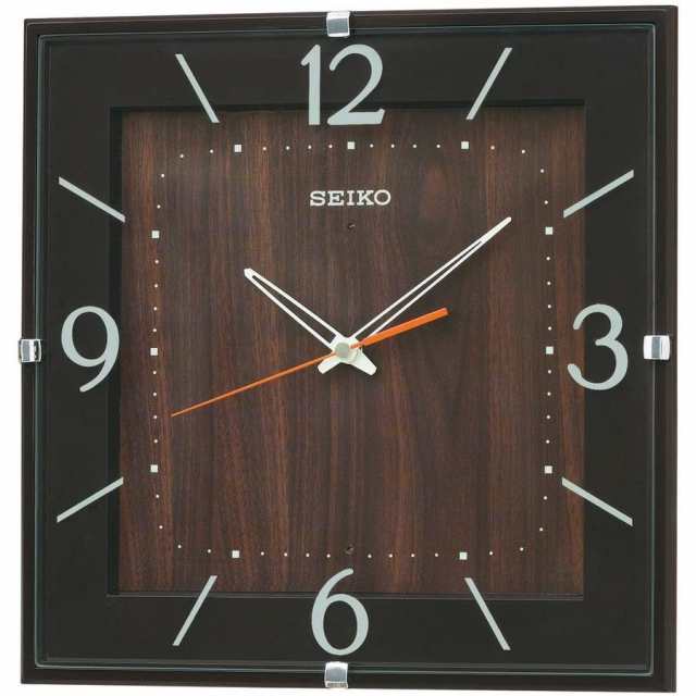 SEIKO CLOCK 電波掛時計 KX398B ナチュラルスタイル スタンダード 濃茶【取り寄せ品】