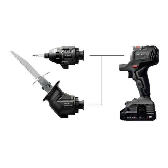 EARTH MAN SHARE LINK 18V充電式マルチツールセット SL-18BMTL-ASの通販は