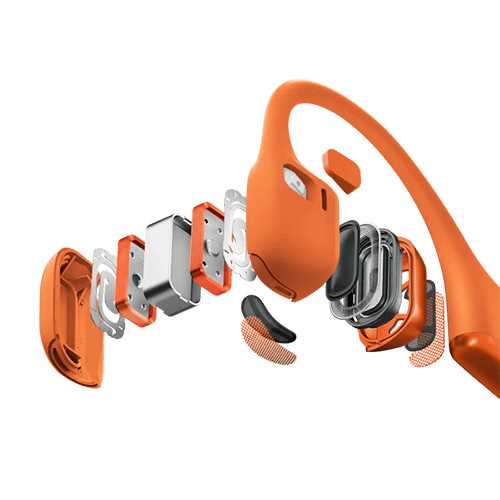 SHOKZ 新世代ワイヤレス骨伝導イヤホン OpenRunPRO2 オレンジ SKZ-EP-000031_4