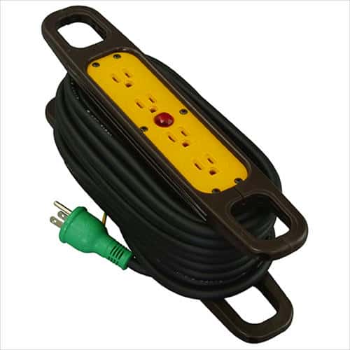日動 ハンドリール アース付 黒 HR-E104-B 10M