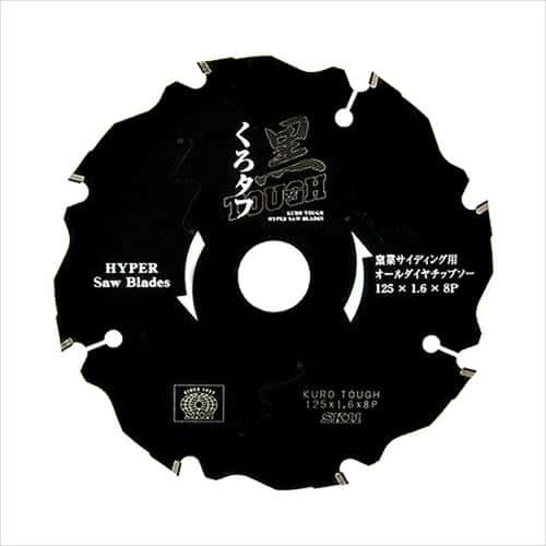 SK11 黒タフ 窯業サイディング用 125x1.6x8Pダイヤ