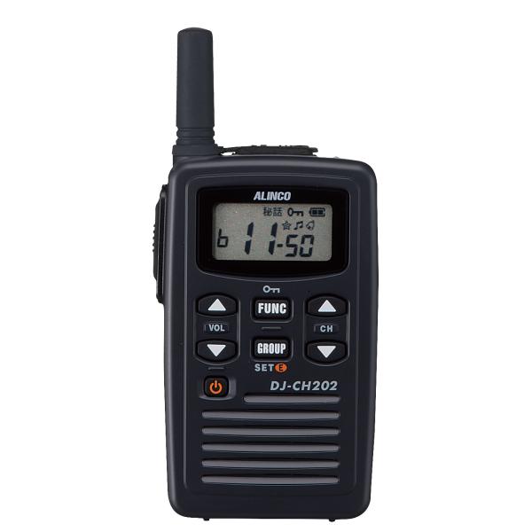 アルインコ DJ-CH202S ショートアンテナ 特定小電力トランシーバー  (×2) + NH-23A(F.R.C製) イヤホンマイク (×2) セット 無線機_1