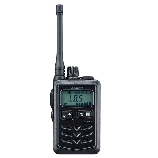 アルインコ DJ-P321BM ミドルアンテナ ブラック 特定小電力トランシーバー (×2) + NP-22WP(F.R.C製) イヤホンマイク (×2) セット 無線機_1