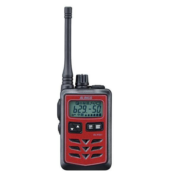 アルインコ DJ-P321RM ミドルアンテナ レッド 特定小電力トランシーバー (×4) + NP-22WP(F.R.C製) イヤホンマイク (×4) セット 無線機_1