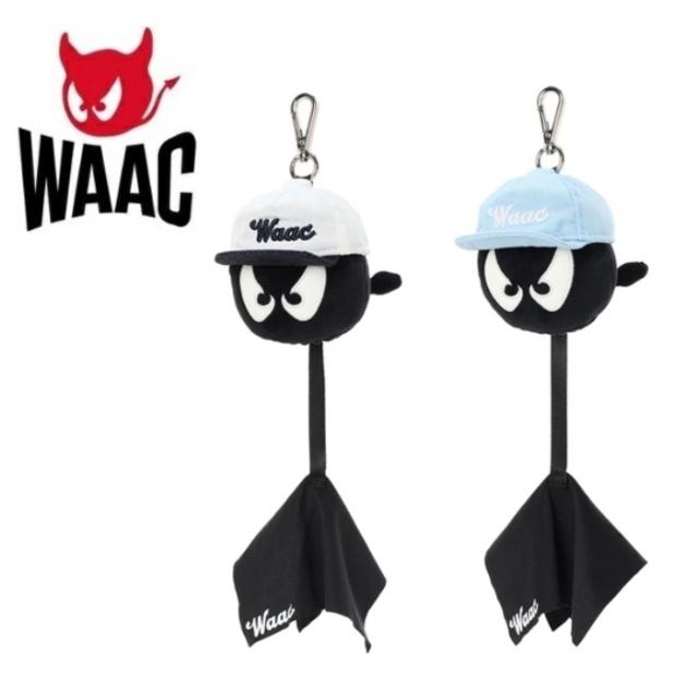 WAAC(ワック)072262873 ボールケース ボール拭き一体型 ホワイト アイスブルー ユニセックス ゴルフ WAAC(ワック)