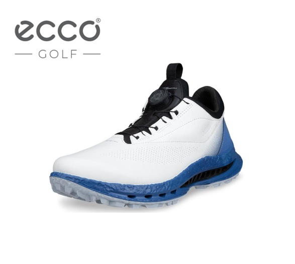 エコー ゴルフ シューズ 132614 BIOM C5 BOA WHITE/FEDERAL_BLUE(61583)メンズ 防水 スパイクレス 2026年モデル