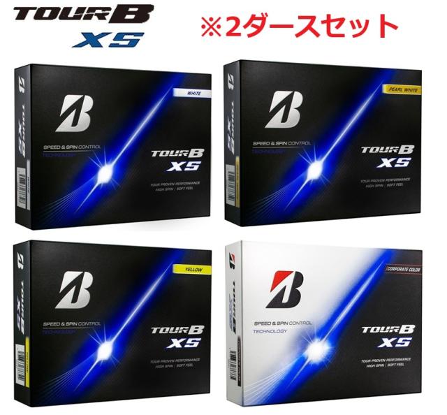 BRIDGESTONE GOLF TOUR B XS ゴルフボール 2026年モデル【2ダースセット】メンズ・レディース兼用 メーカー正規品 ブリヂストンゴルフ ツアーBXS