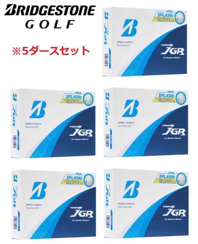 【5ダースセット】BRIDGESTONE(ブリヂストン) TOUR B JGR SPLASH ゴルフボール ホワイト メンズ ゴルフ 日本製