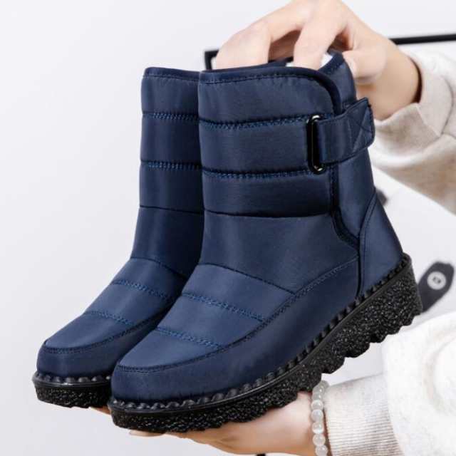 スノーブーツ レディース ショートブーツ 裏起毛 冬 シューズ 靴 撥水 ブーツ スノーシューズ ペタンコ ローヒール 厚底 ムートンブーツ 裏ボア 軽量 防寒 歩きやすい 履きやすい 滑り止め お洒落 カジュアル風(2288-001)