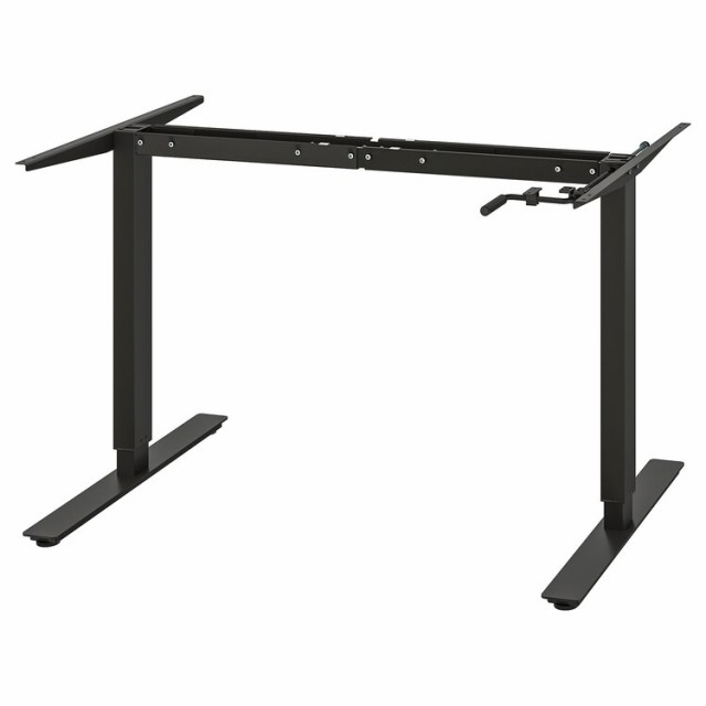 【IKEA -イケア-】TROTTEN -トロッテン- 下部フレーム 昇降機能付き チャコール 120/160 cm (805.103.90)