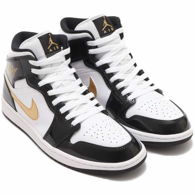 ナイキ エア ジョーダン 1 ミッド SE NIKE AIR JORDAN 1 MID SE ブラック/ホワイト/メタリックゴールド 852542-007