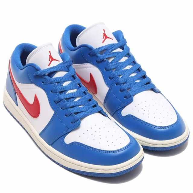 ナイキ エア ジョーダン 1 ロー NIKE W AIR JORDAN 1 LOW スポーツブルー/ホワイト/セイル/ジムレッド DC0774-416