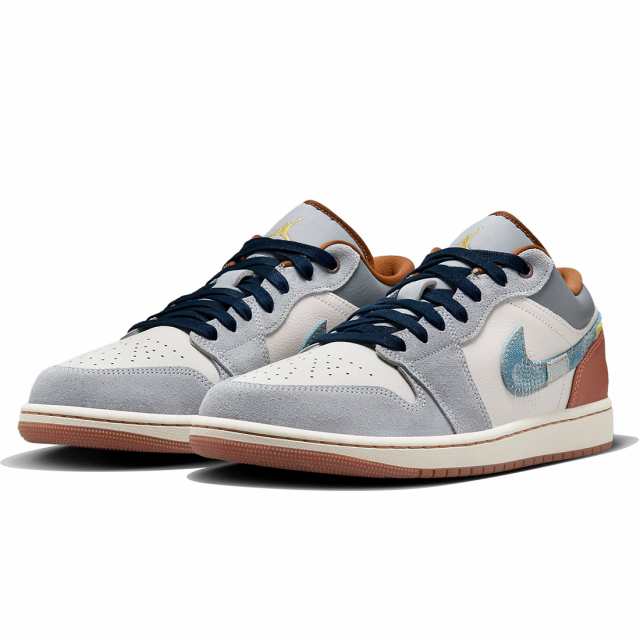 ナイキ エア ジョーダン 1 ロー SE NIKE J AIR JORDAN 1 LOW SE ファントム/ココナッツミルク/アンバーブラウン/ライトブルー FZ5042-041