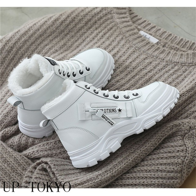 秋新作 ショートブーツ レディース 冬 ハイカット スニーカー