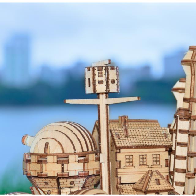 ハウルの動く城】3D立体パズル 3D木製パズル キット 木製 ブロック DIY