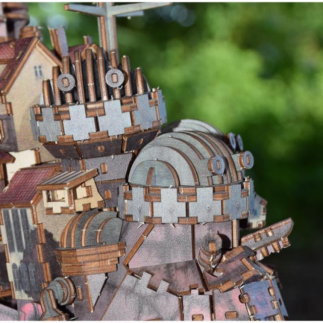 ハウルの動く城】3D立体パズル 3D木製パズル キット 木製 ブロック DIY