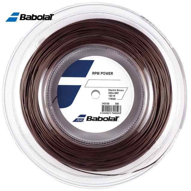 バボラ Babolat テニスガット・ストリング RPM POWER RPMパワー 125/130 200mロール BA243139