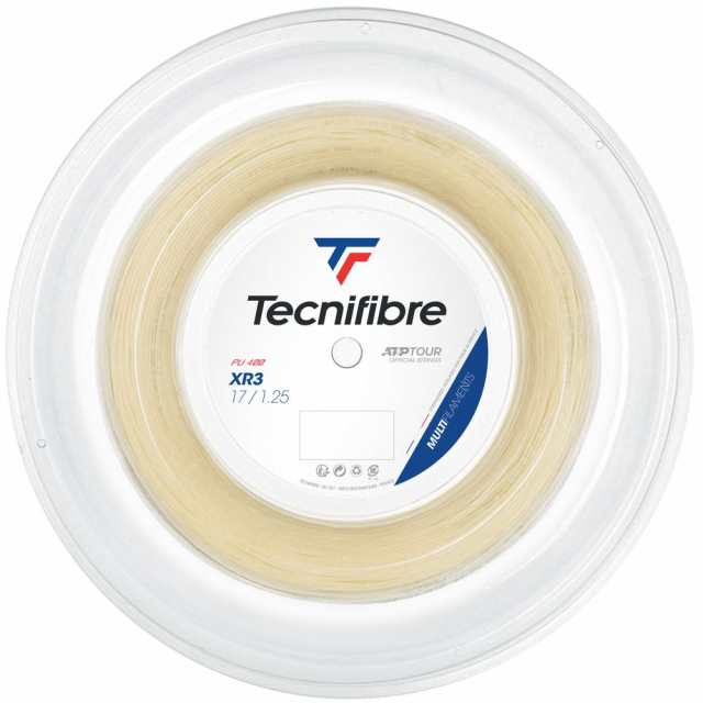 『即日出荷』テクニファイバー Tecnifibre テニスガット・ストリング XR3（エックスアール3） 1.25mm 200mロール TFR215 TFSR202