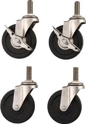 トラスコ中山 TRUSCO クリーンフレックス キャスターセットΦ100導電車輪 SUS金具 CFL-SD100SET [A180503]の通販は