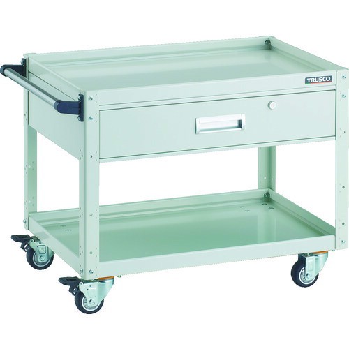 トラスコ中山 TRUSCO イーグルワゴン 750X500 引出付 ウレタン4輪自在 W色 EGW-672VUJ-W [A020501]の通販は 53,629円