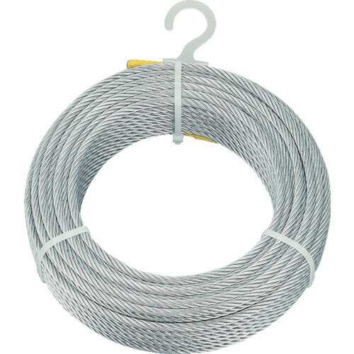 トラスコ中山 TRUSCO メッキ付ワイヤロープ Φ9mmX50m CWM-9S50 [A020501]の通販は