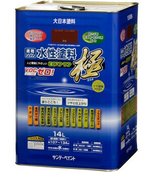 サンデーペイント  水性ECOアクア 極 14L カーキー No.276189 [A190212]の通販は