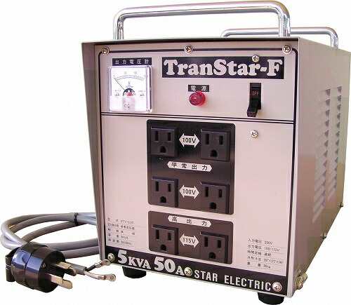 スター電器 スズキット トランス トランスターF 5KVA STY-512F [95-110229]