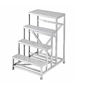 長谷川工業 作業台 ライトステップ DBS型 縞板タイプ 4段 1.2m（17836） DBS4-8412 [I270304]の通販は