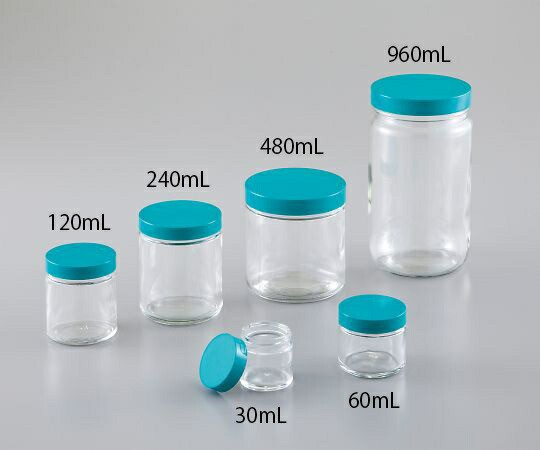 アズワン AS ONE 広口ガラス瓶（バキューム処理済）　120mL　24本入 4-2905-03 [A101001]の通販は