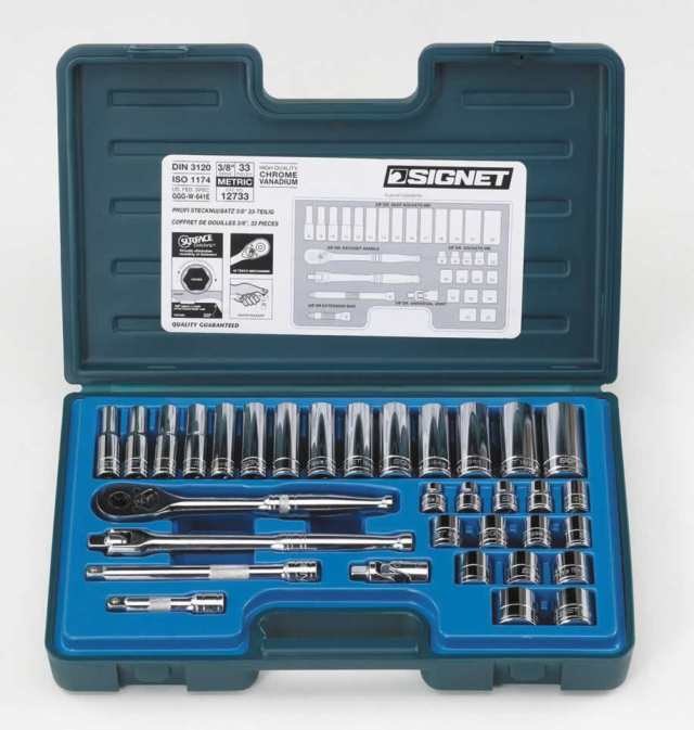 シグネット SIGNET 3/8DR 33PC MM ソケットレンチセット #12733 [A010622]