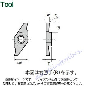 タンガロイ 旋削用溝入れTACチップ 超硬 TH10(10個入) JVGR050F [A080115]