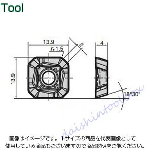 タンガロイ 転削用K.M級TACチップ COAT AH140(10個入) SWMT13T3AFPR-HJ [A080115]