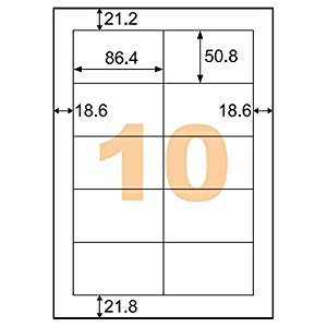 ☆☆ ヒサゴ エコノミーラベル10面四辺余白 [555-624276]