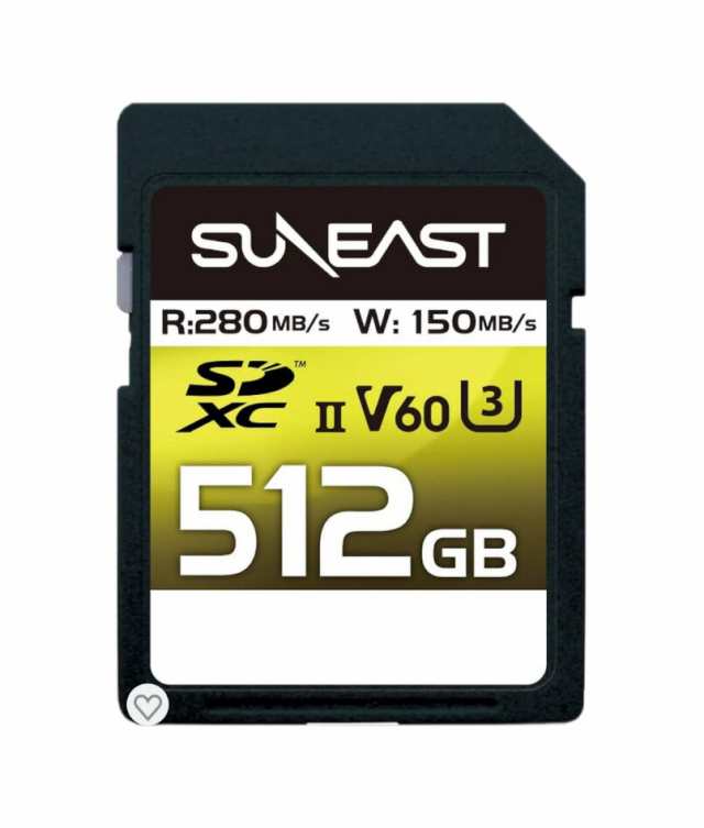 SUNEAST SDXCカード 512GB UHS-II V60 最大280MB/s U3 4K UHD ULTIMATE PRO プロフェッショナル メモリーカード