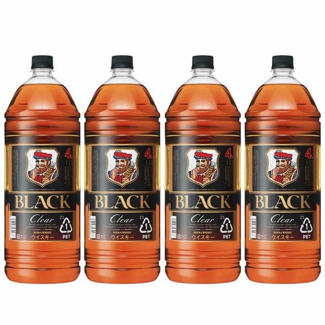 ブラックニッカ クリア 4L 4本 4000ml 業務用 ウイスキー 37度 送料無料 プレミアム特典