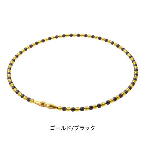 ファイテン phiten RAKUWAネックレス EXTREME クリスタルタッチ 50cm ゴールド/ブラック 磁気ネックレス 0223TG909553 19,800円
