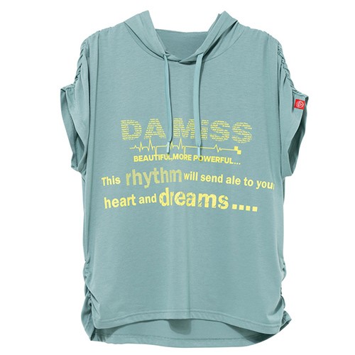ダミス DA MISS シャーリングパーカーTシャツ フィットネス 半袖 レディース 1434-1506-MINTの通販は
