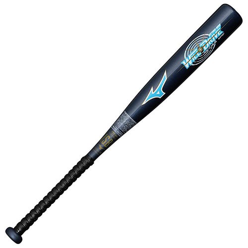 ミズノ MIZUNO 小学生軟式用ウィルドライブ ブルー×ヒッティングナビ トップ(FRP製／76cm／平均440g) ジュニアバット 野球 1CJFY13776-1