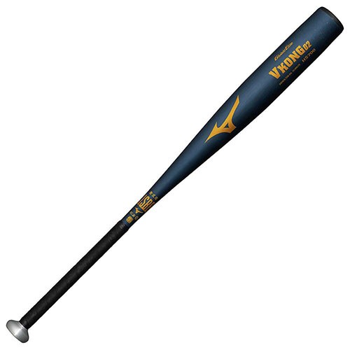 ミズノ MIZUNO 軟式用【グローバルエリート】Vコング02 ミドル(金属製／84cm／平均750g) 軟式バット 野球 1CJMR17584-10