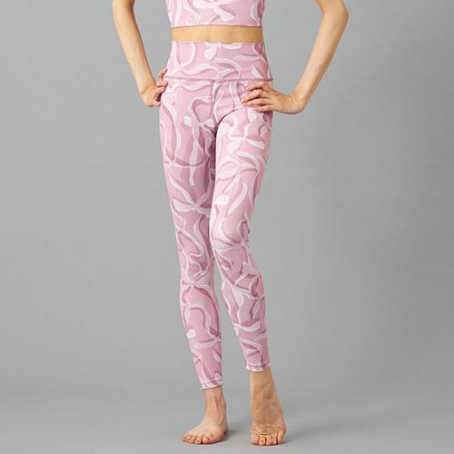 チャコット・バランス Chacott BALANCE リボンプリントレギンス ヨガ ウィメンズ 256331-7223-52-446