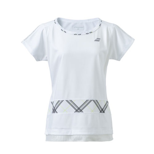 バボラ Babolat PURE SHORT SLEEVE SHIRT テニス レディースウェア BWG4328-WH00の通販は