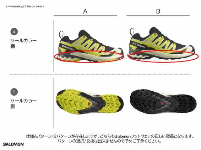 サロモン SALOMON XA PRO 3D V9 GORE-TEX トレイルランニングシューズ L47270600