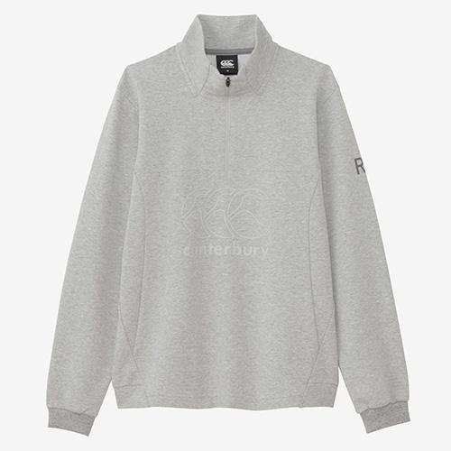 【期間限定価格】カンタベリー CANTERBURY アールプラス クロスオーバーハーフジップ トレーニング スウェット 長袖 ユニセックス RP425079-15