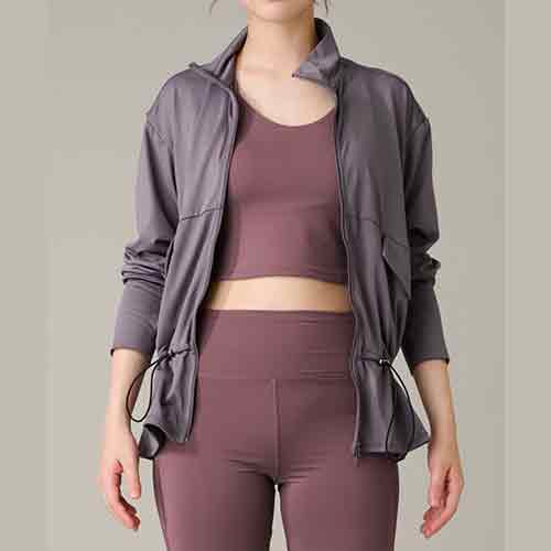 リアルストーン Real Stone ジップアップジャケット レディース ヨガウェア RS-L616JK-RGL