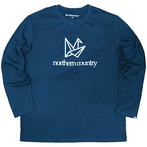ノーザンカントリー NORTHERNCOUNTRY ロングTシャツ フロントロゴ 長袖 ユニセックス トレッキング アウトドア TR-1311-NV