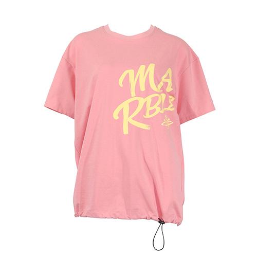 マーブル Marble ドロストBigT Tシャツ 半袖 フィットネス ユニセックス U2508-101-PNK